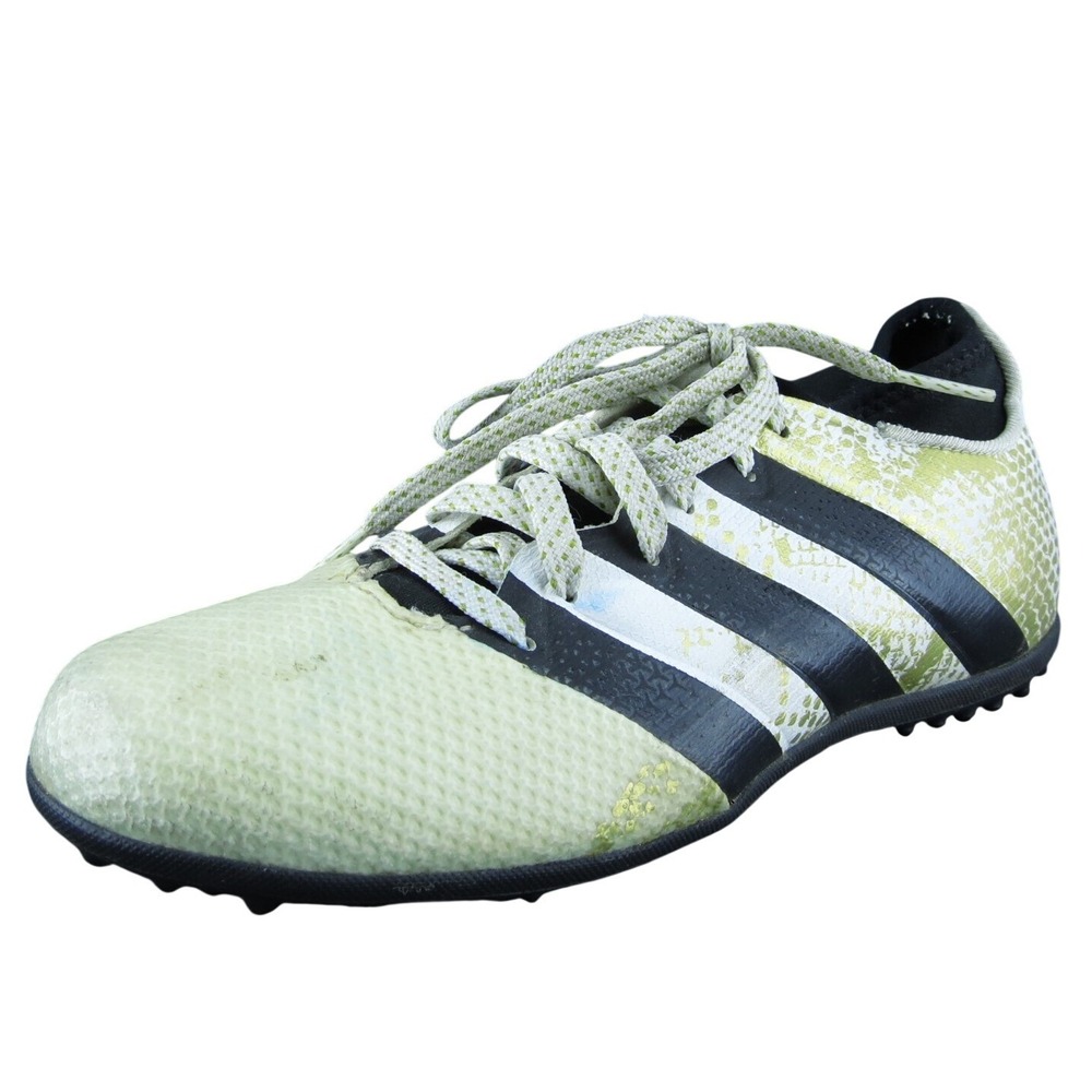 adidas Boys Sneaker Shoes Athletic Off White Synthetic Lace Up Size Y 4.5 Medium
